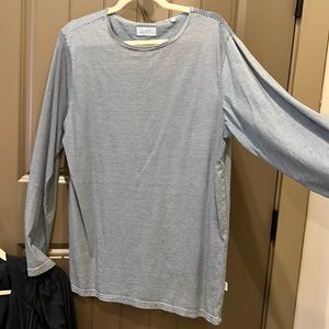 Saturdays NYC Long Sleeve Striped Tee in Large